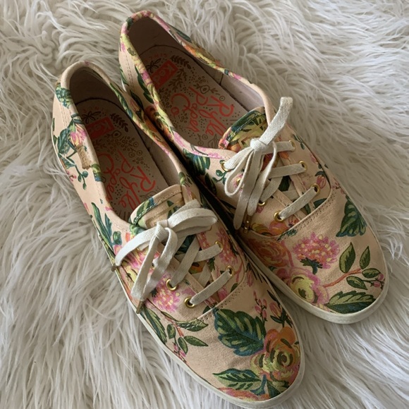 Rifle Paper Co X Keds Champion in Jardin de Paris print. Size 8.5 EUC!! - Picture 9 of 14